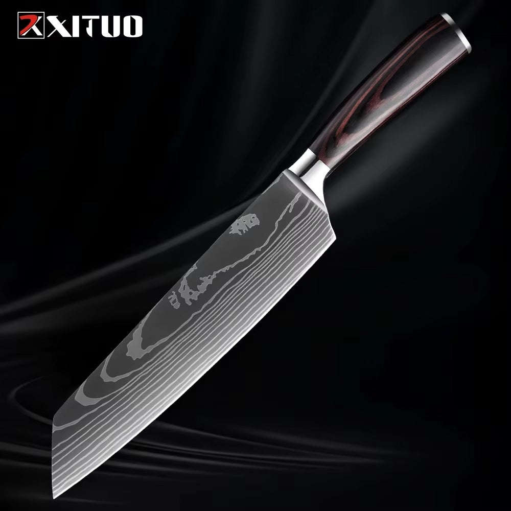 Sharp! Professional Chef Santoku Knife Set 