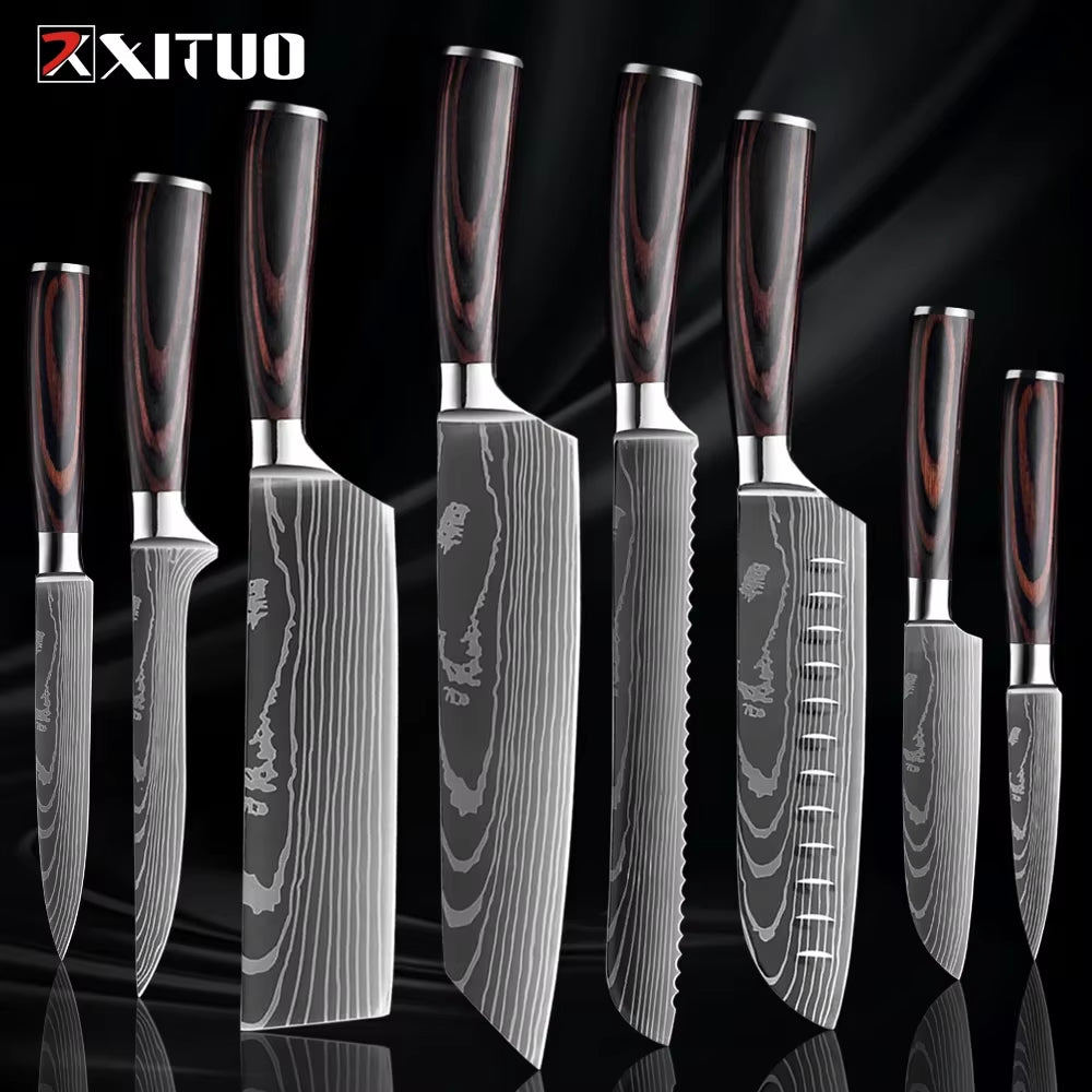 Sharp! Professional Chef Santoku Knife Set 