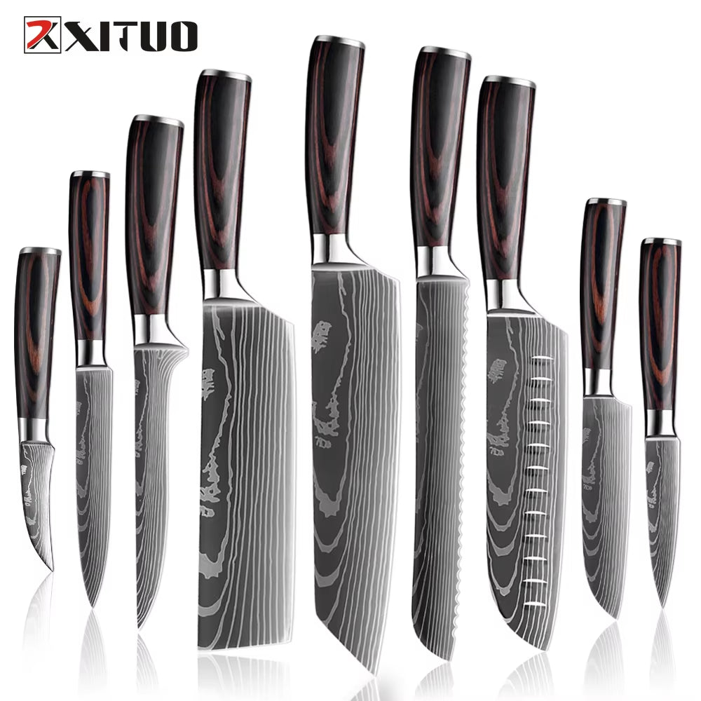 Sharp! Professional Chef Santoku Knife Set 