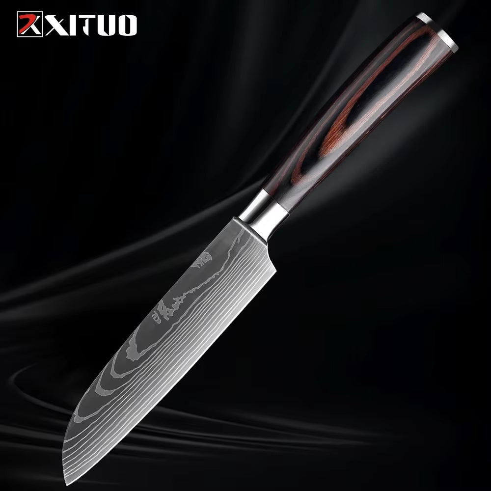 Sharp! Professional Chef Santoku Knife Set 