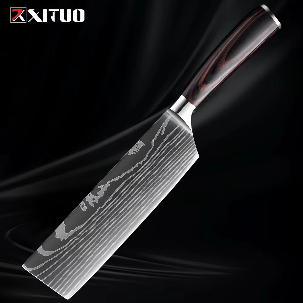 Sharp! Professional Chef Santoku Knife Set 