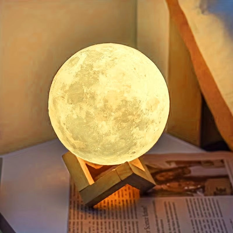 Moon Night Light Desktop Decorative Ornaments Illuminated Night Light