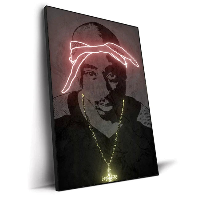 GOATS of Rap & Hip-Hop NEON Print Canvas Posters