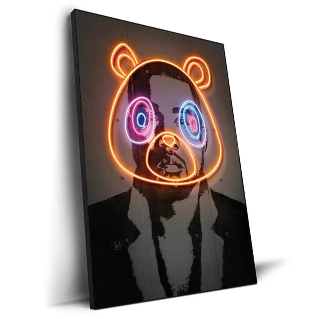 GOATS of Rap & Hip-Hop NEON Print Canvas Posters