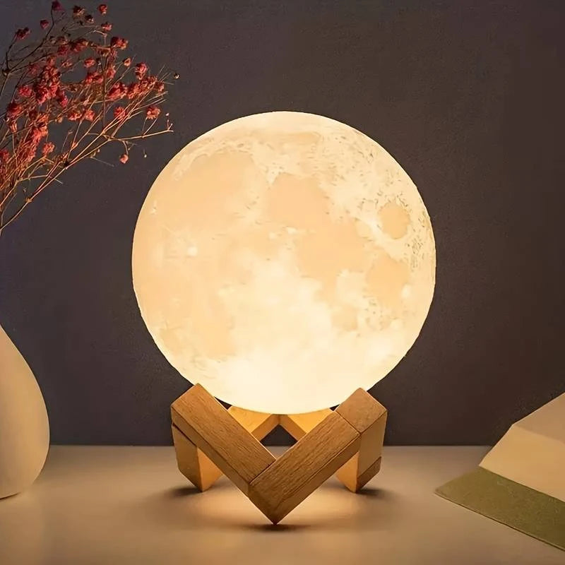 Moon Night Light Desktop Decorative Ornaments Illuminated Night Light