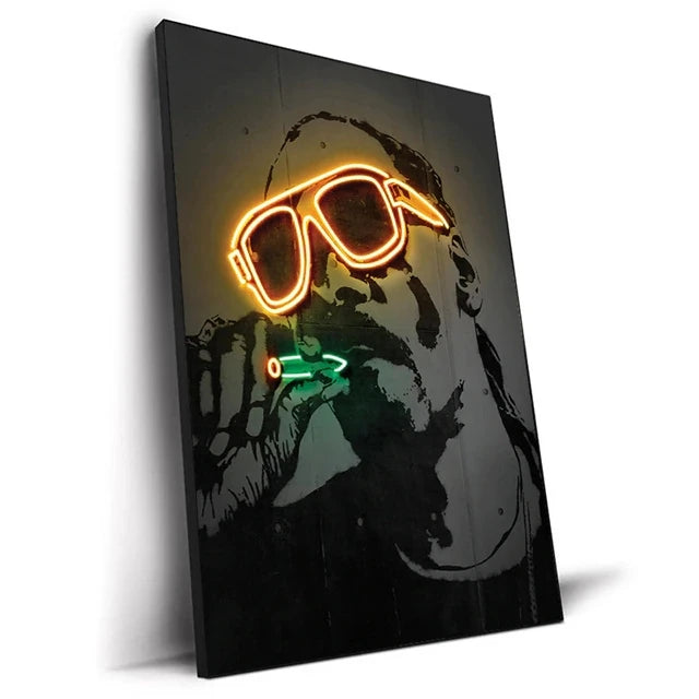 GOATS of Rap & Hip-Hop NEON Print Canvas Posters