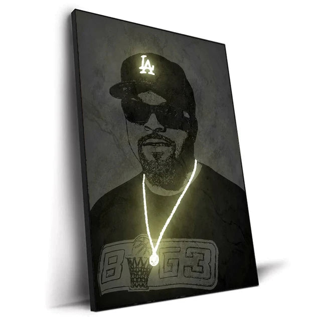 GOATS of Rap & Hip-Hop NEON Print Canvas Posters