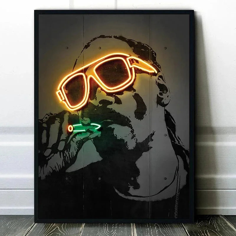 GOATS of Rap & Hip-Hop NEON Print Canvas Posters