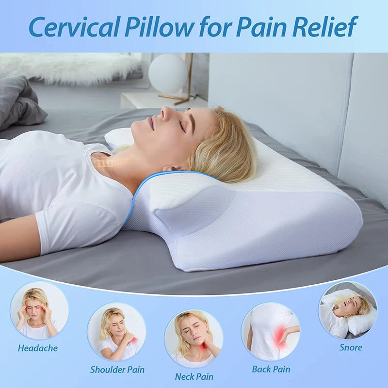 Ergonomic Memory Foam Pillow For Neck Support And Alignment