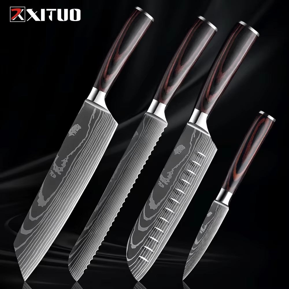 Sharp! Professional Chef Santoku Knife Set 