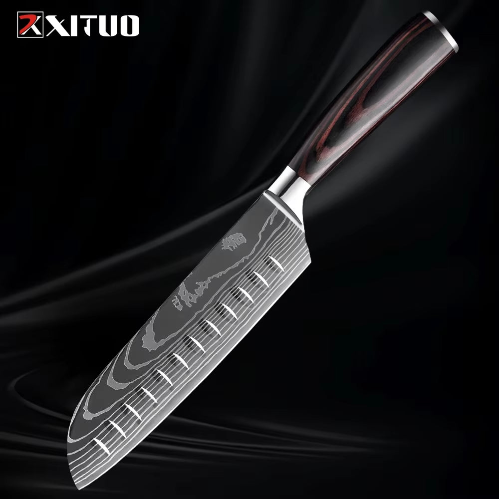 Sharp! Professional Chef Santoku Knife Set 