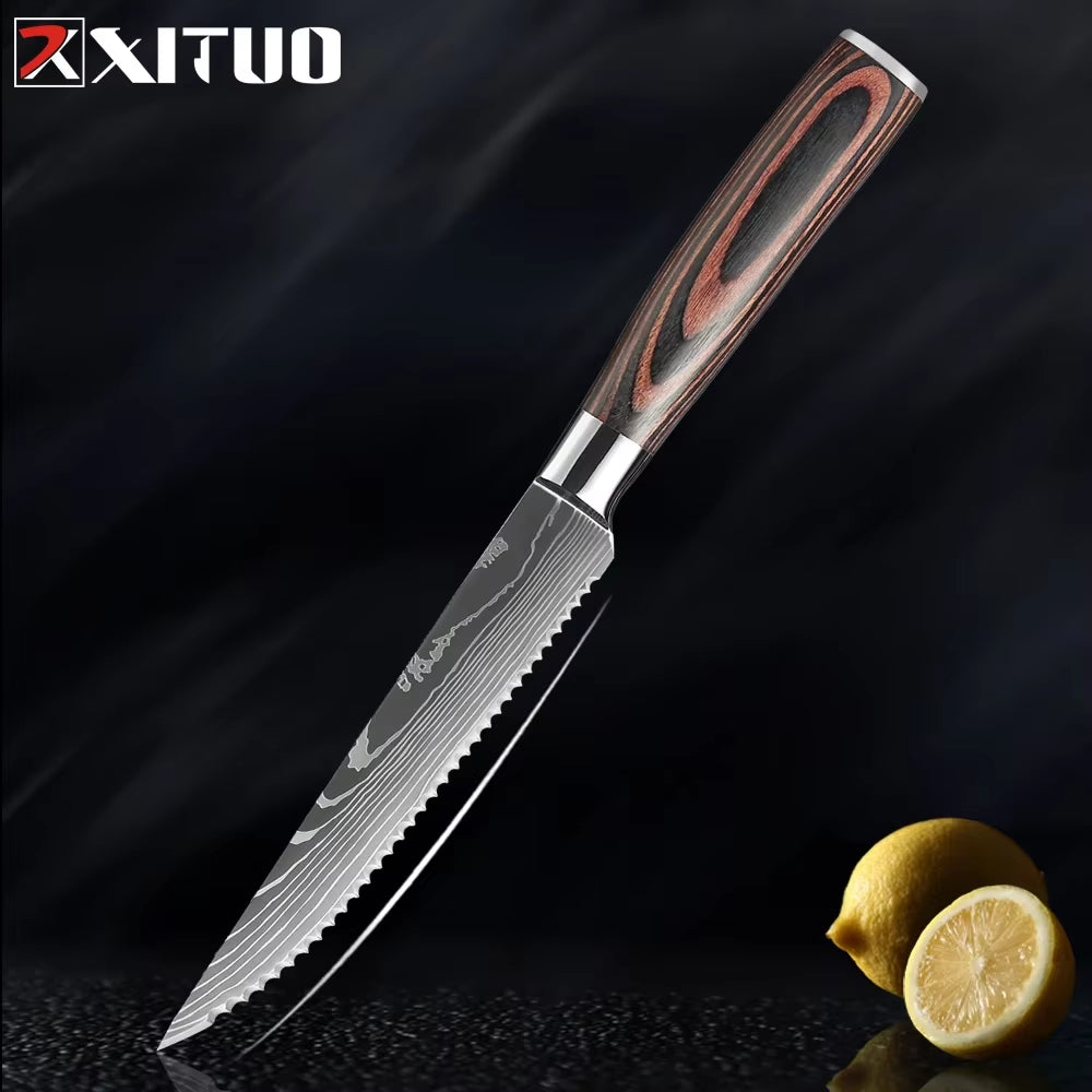 Sharp! Professional Chef Santoku Knife Set 